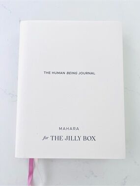 The Human Being Journal by Mahara for The Jilly Box - White with Pink Ribbons